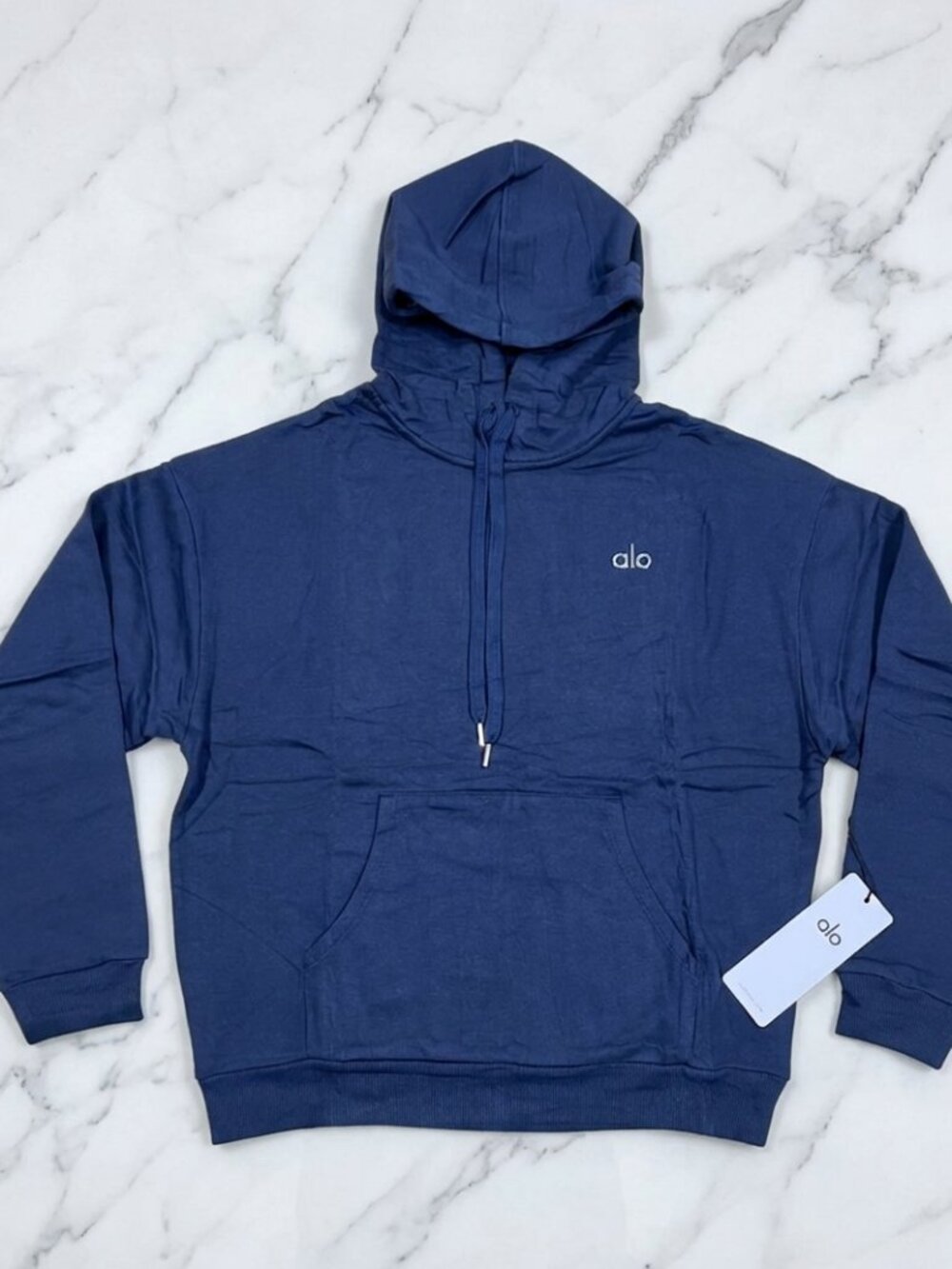 Alo Yoga Accolade Hoodie Navy Blue - Picture 1 of 3